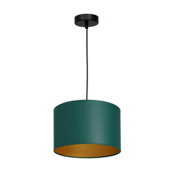 Luster na sajli ARDEN 1xE27/60W/230V prečnik 25 cm zelena/zlatna