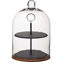 KitchenCraft Servisni komplet s stekleno kupolo