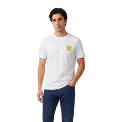 Bela majica Only & Sons z motivom Pikachuja