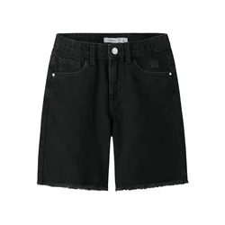 NAME IT Kavbojke črn denim