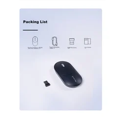 iFlytek Bežični miš, 2.4GHz, Bluetooth, Crni