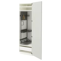 METOD / MAXIMERA Visoki element-ostava, bela/Aspudden svetlosiva, 60x60x200 cm