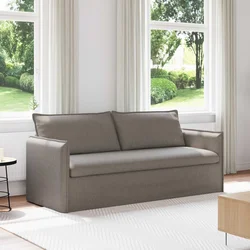 Sofa Sivo-smeđa 196 x 82 x 85 cm tkanina