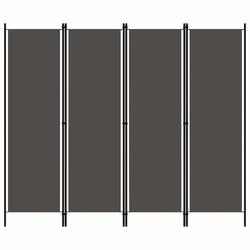 Vidaxl Paravan 4-delni antraciten 200x180 cm