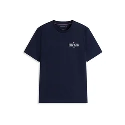 TOMMY HILFIGER Majica nočno modra/bela