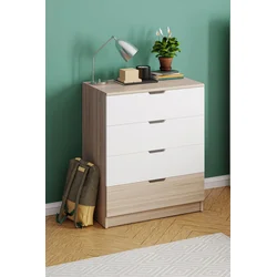 HANAH HOME Komoda Lento Sonomo Oak White