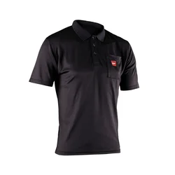 Leatt Polo SS Team tričko, čierna (XXL)
