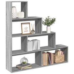 Pregrada/regal za knjige 4razina sonoma 143,5x29x143,5cm drveni