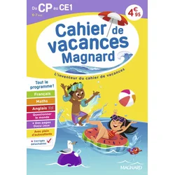 Cahier de vacances 2026, du CP vers le CE1 6-7 ans
