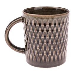 Rjava keramična skodelica 420 ml Scales – Dakls