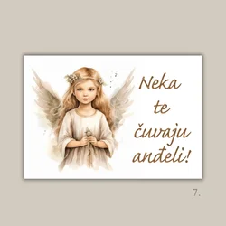 Magneti “Neka te čuvaju anđeli” – nježna uspomena za krštenje, rođenje i posebne trenutke