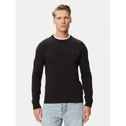 Tommy Jeans Pulover Essential DM0DM22853 Črna Slim Fit