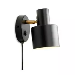 Halo Design 746880 - Zidno spot svetlo VOGUE 1xE27/40W/230V crna/mesing