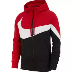 NIKE M NSW HBR HOODIE FZ FT STMT, muški duks, crvena