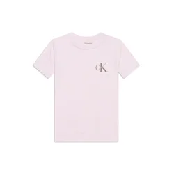 Calvin Klein Jeans Majica rjava/orhideja/bela