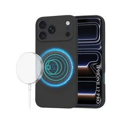 Techsuit - SoftFlex MagSafe maska za Apple iPhone 17 Pro - Crna KP38533