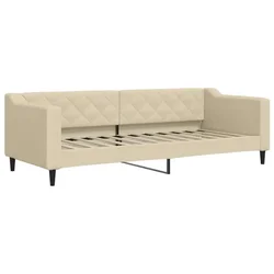 Vidaxl Raztegljiva postelja krem 80x200 cm blago