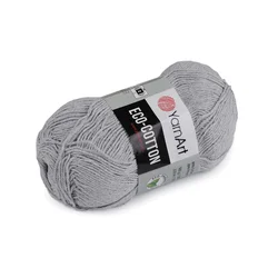 Pletena preja Eco-Cotton 100 g - (763) siva najsvetlejša