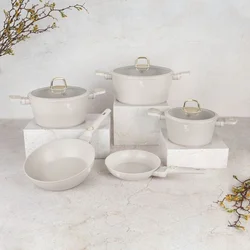 Berlinger Haus Set posuđa Sahara Collection BH-8080NN, 10 delova, Krem