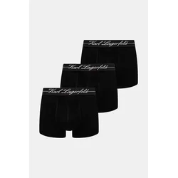 Boksarice Karl Lagerfeld 3-pack moške, črna barva, A1M47089