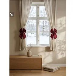 Sinsay - Držači za zavese u obliku mašni 2 pack - maroon