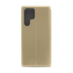 Maska za telefon ROYAL FLIP COVER za Samsung S22 Ultra, Zlatna