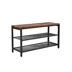 Songmics Klop za čevlje 80x30x445 cm rjava