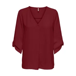 JDY Bluza JDYDIVYA vinsko rdeča