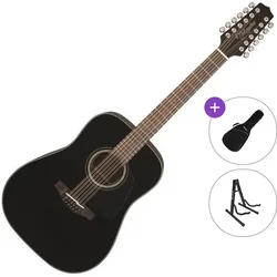 Takamine GD30-12 Standard SET Black 12 strunska akustična kitara