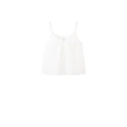 MANGO Top BOLAS off-bela