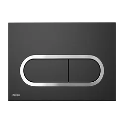 Ravak X01797 - Dugme za ispiranje 24,7x16,5 cm CHROME crna