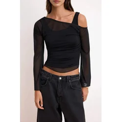 Trendyol Milla Ženska bluza, Crna