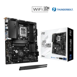 ASRock Matična ploča Z890 Pro-A, WiFi, LGA1851, 4xDDR5, 4xM.2, 4xSATA, HDMI, DP, Thunderbolt USB4, ATX, RAID