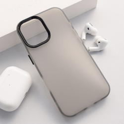 Maska Electro Glow Frame za iPhone 16 crna