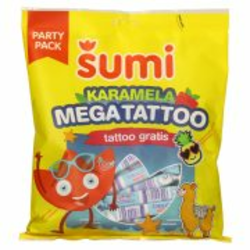 KARAMELA MEGA TATTOO, ŠUMI, 400G