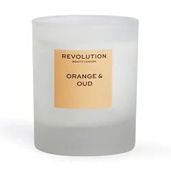 Makeup Revolution Dišeča sveča Orange & Oud (Scented Candle) 170 g
