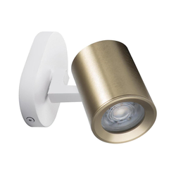 Kanlux 38964 - Zidno spot svetlo LAURIN 1xGU10/10W/230V mesing/belo