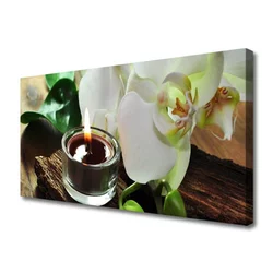 tulup.si Slika na platnu Orchid sveča spa 125x50 cm