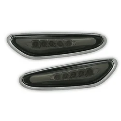 OEM Kristalni LED bočni migavci BMW E46 (01-05), Crni