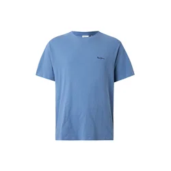Pepe Jeans Majica CONTRAST CONNOR golobje modra