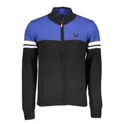 Gian Marco Venturi Muški džemper Au00424-Fedoro_Nero_Royal-Blueblack, Crno-Plavi