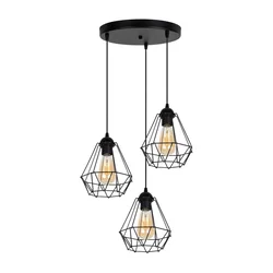 Luster na sajli DIAMENT 3xE27/60W/230V