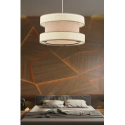 Opviq Luster Halo, 40x40cm, Bež-beli