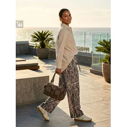 Sinsay - Wide leg pantalone - šareno