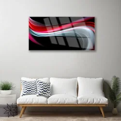 tulup.si Slika na steklu Abstrakcija graphics 120x60 cm 4 obešalnika