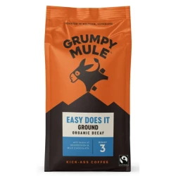 Grumpy Mule Easy Does It, mleta kava brez kofeina, bio, 200 g