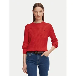 TOMMY HILFIGER Pulover  rdeča