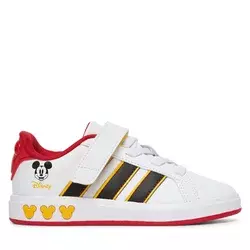 Adidas Patike za dečake Grand Court Mickey El K, JQ8067, Crveno-bele