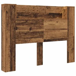 Krevetna ploča s LED-om Zidne Staro drvo 140 x 16,5 x 103,5 cm