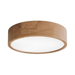 Plafonsko svetlo za kupatilo sa senzorom CLEO 3xE27/24W/230V, prečnika 37,5 cm, IP54, hrast
